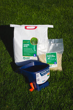 Dark Perennial Ryegrass Bundle New Lawn + Hand Spreader up to 100m2