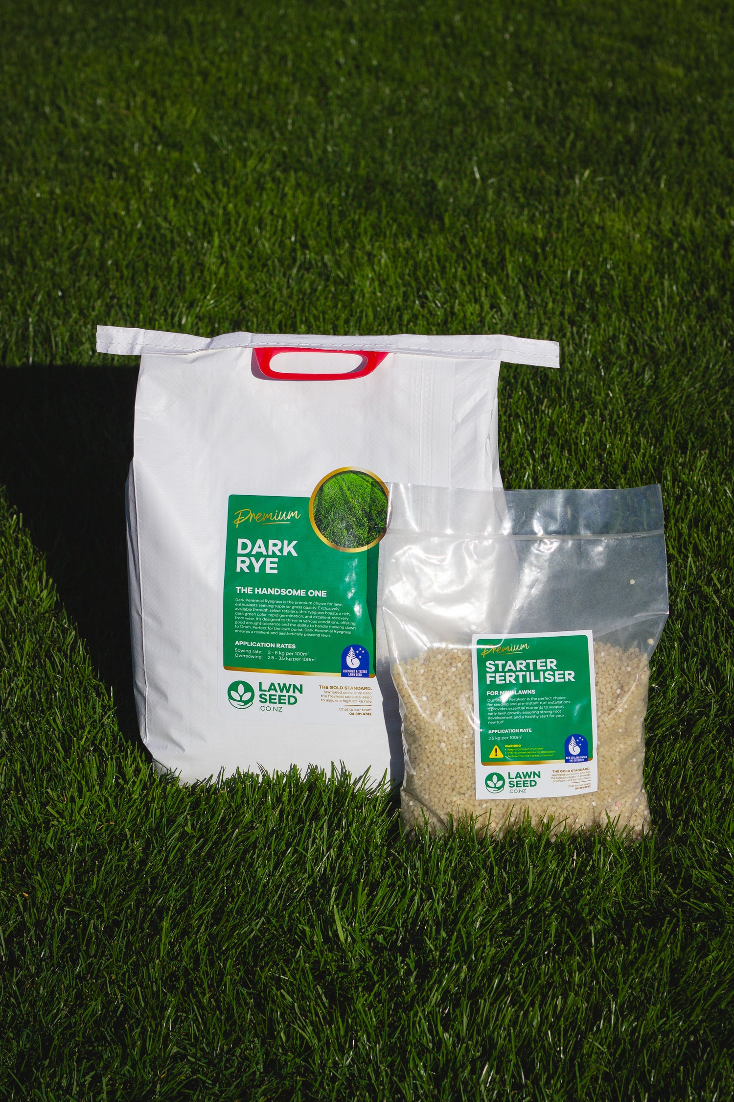 Dark Perennial Ryegrass Bundle New Lawn up to 200m2